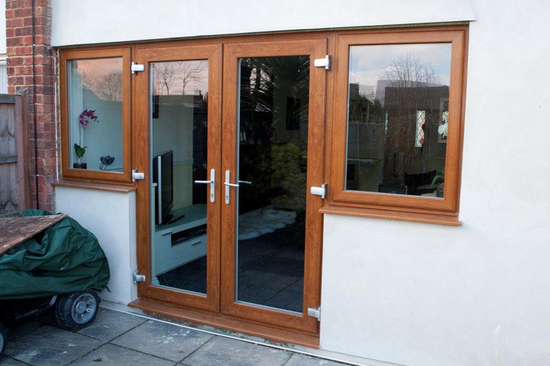 French Doors Available In Light Oak Rosewood White Upvc French Doors