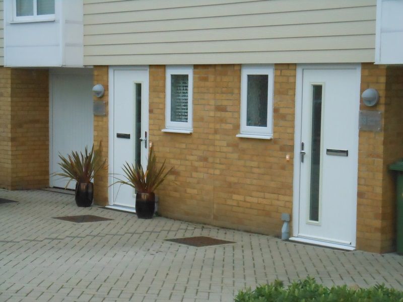 white composite door